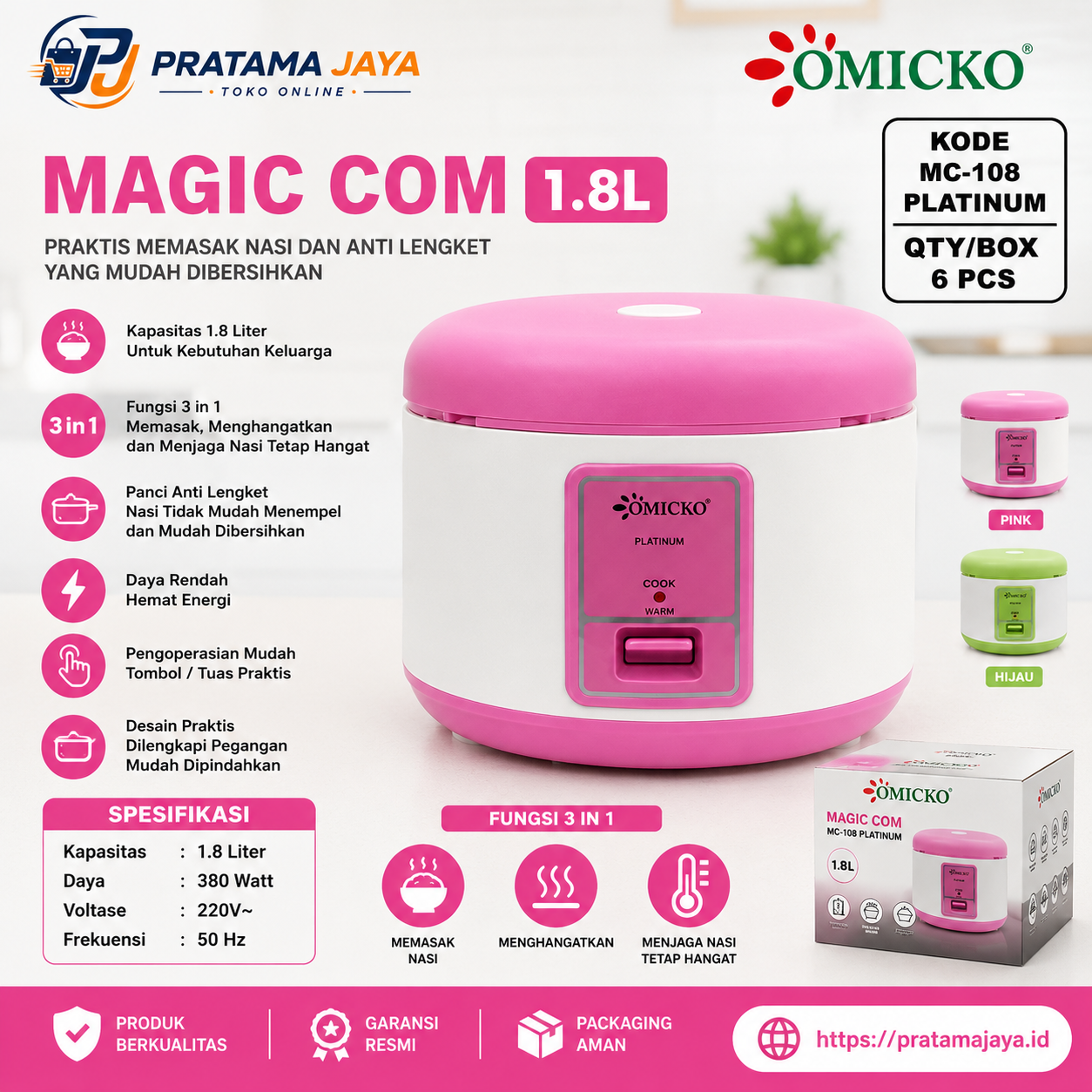 Omicko RC 1,8 L MC-108PLATINUM