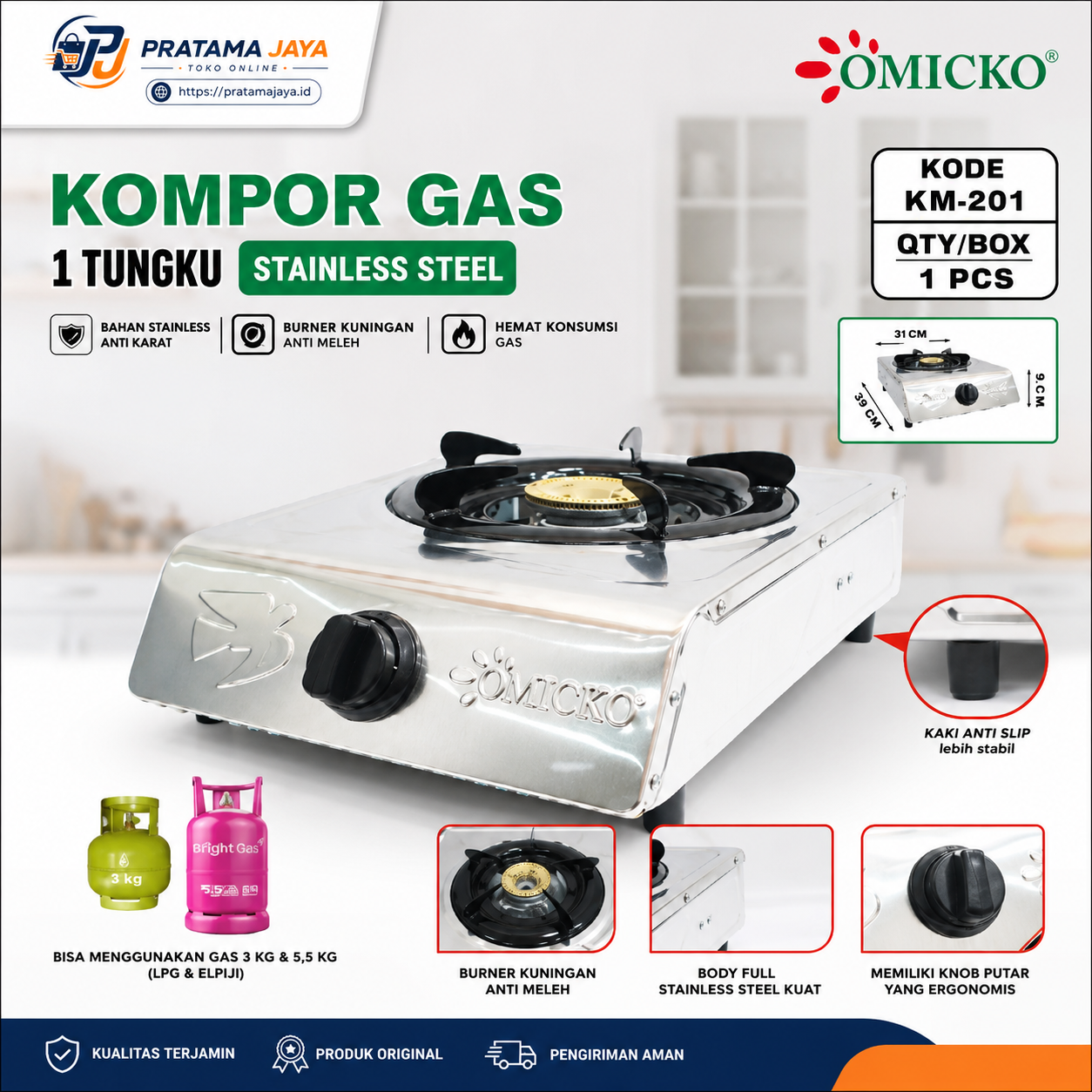 Omicko GS  Stainless KM-201