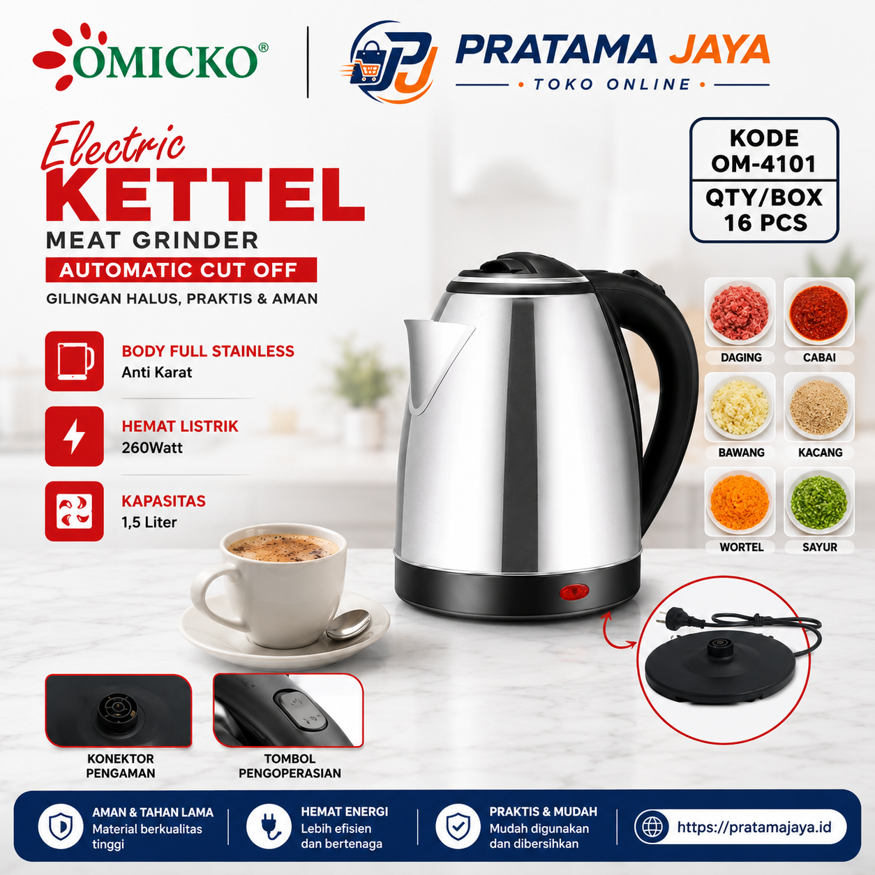 Omicko Kettle OM-4101