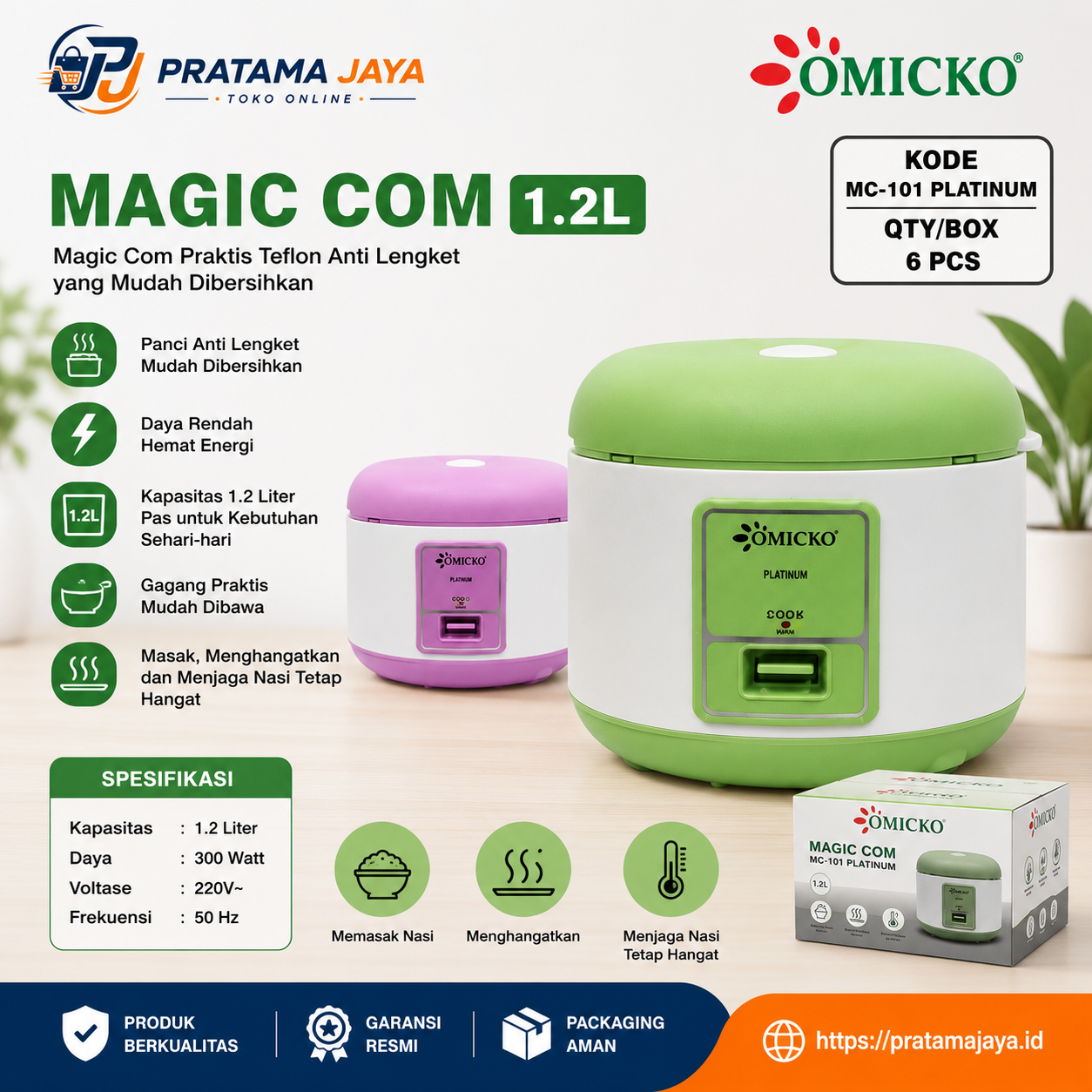 Omicko RC 1,2 L MC-101PLATINUM
