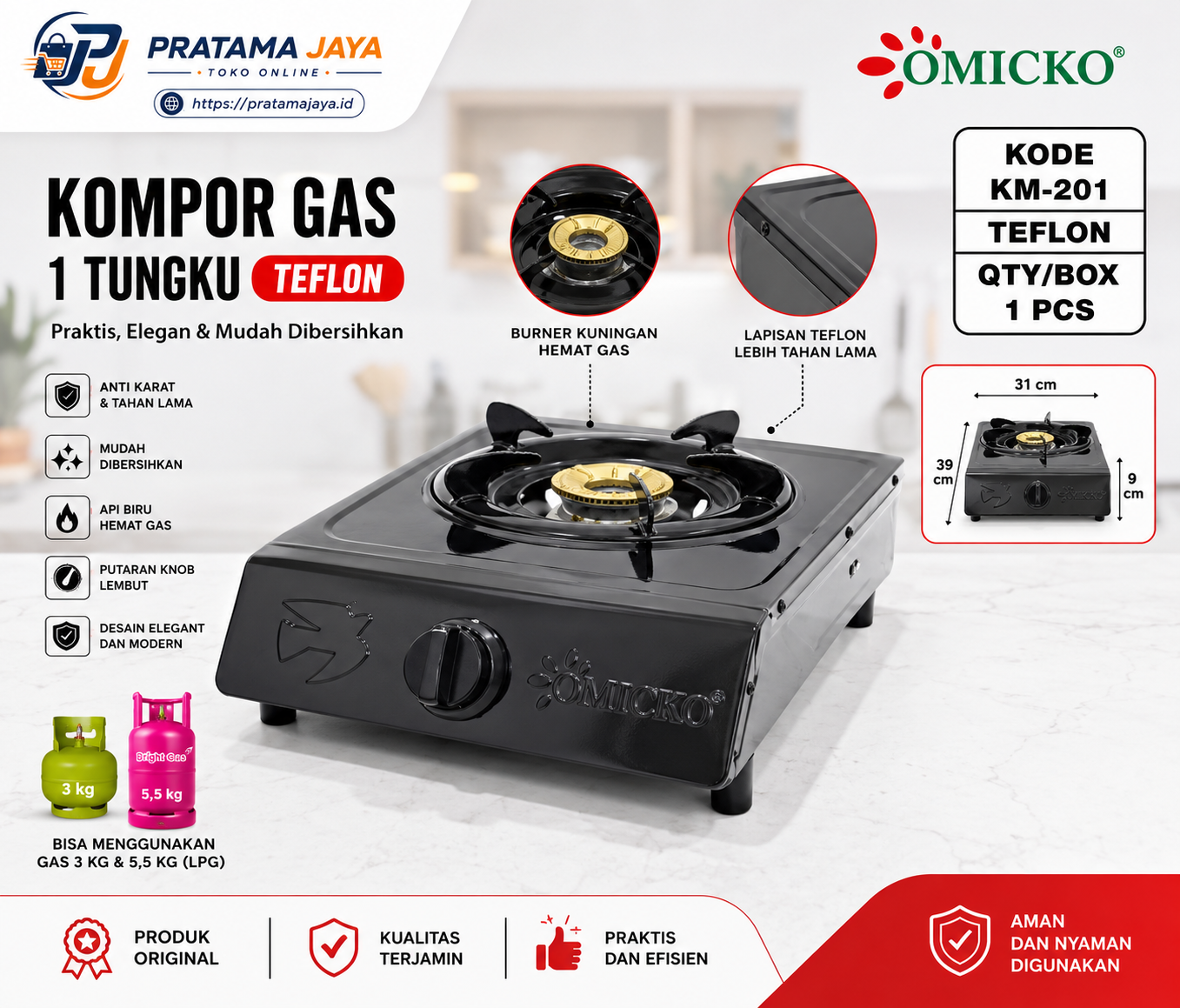 Omicko GS Teflon KM-201 TEFLON