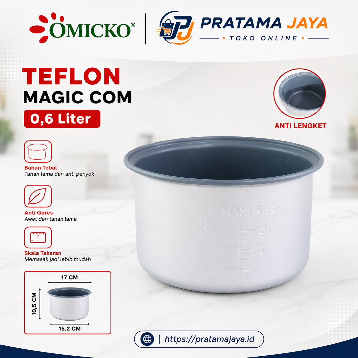 Omicko Teflon Magic 0,6 L
