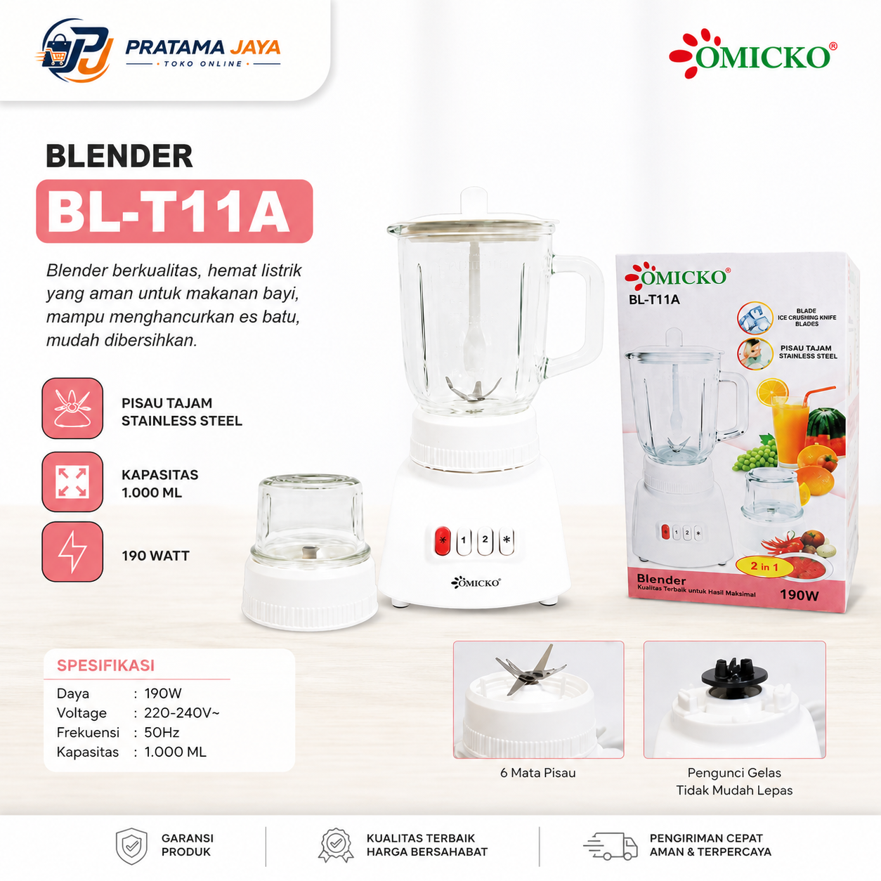 Omicko Blender BL-T11A